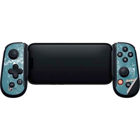 NHL San Jose Sharks Frozen Backbone One for iPhone Game Controller Skin